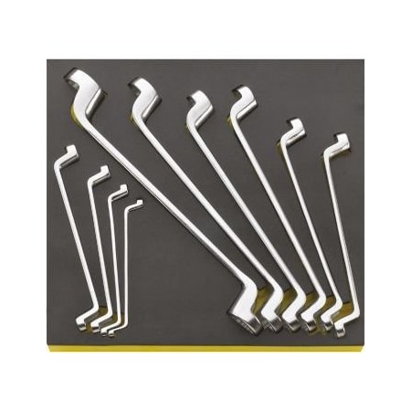 Stahlwille Tools Double ended ring Wrenchs i.TCS inlay No.TCS20/10, 6X7-30X32MM 2/3-tray10-pcs. 96830166